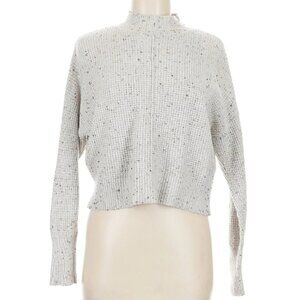 Kaisley Multi-Color Knit Mock-Neck Cropped Sweater M